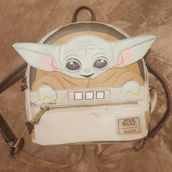 Loungefly Star Wars Kids Backpack - Cream and Tan Loungefly Star Wars Lands Jakku Mini Backpack — Giftive LLC main image 2